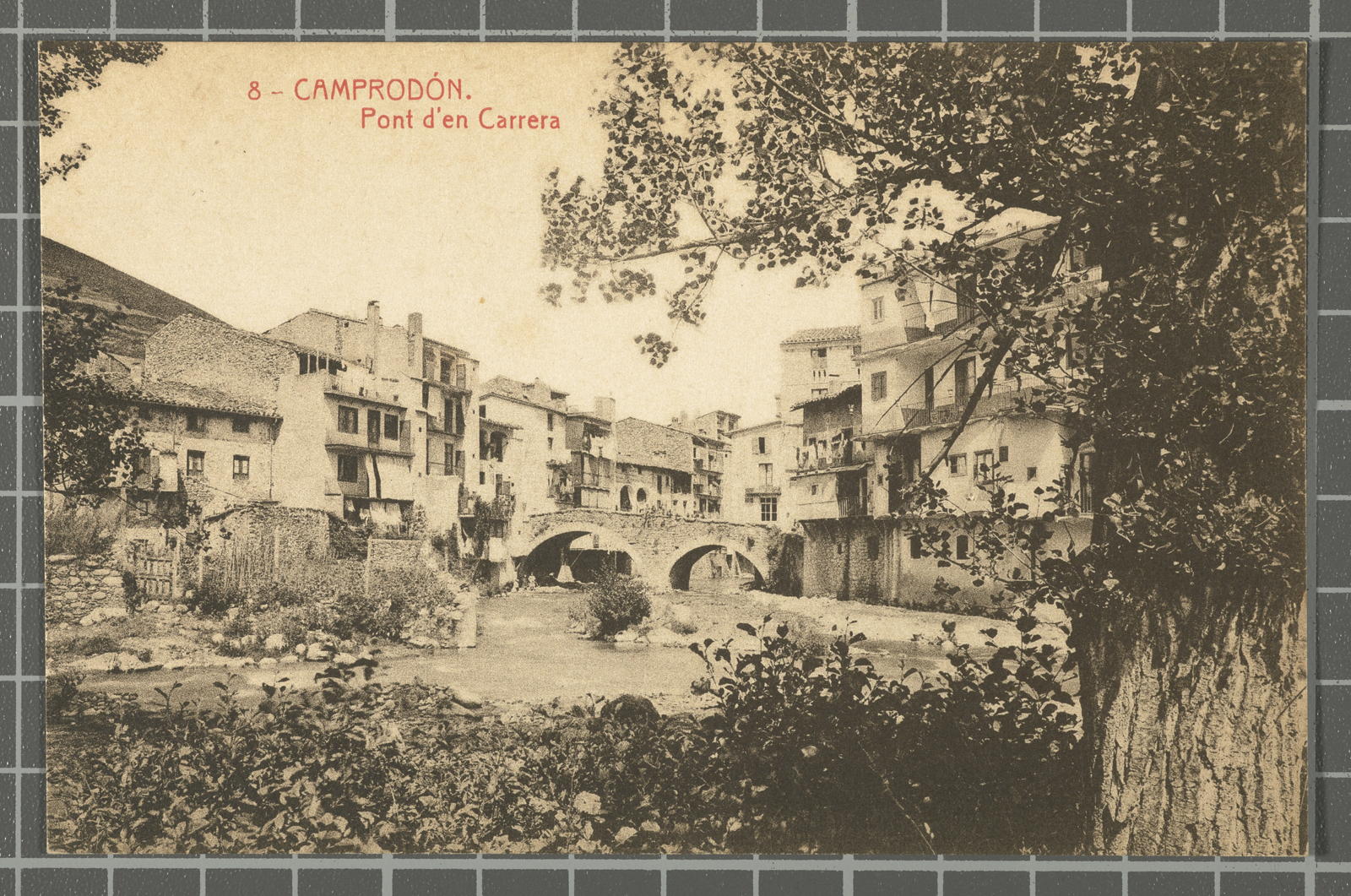 Desconegut, 8 - Camprodon. Bridge in Carrera