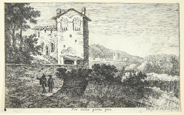 Herman van Swanevelt, Villa udenfor Porta Pia