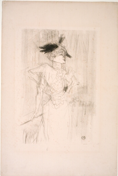 Henri de Toulouse-Lautrec, Mademoiselle Marcelle Lender, debout