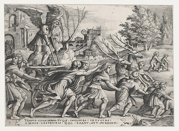 Georg Pencz, The Triumph of Time on Fame, from "The Triumphs of Petrarch"