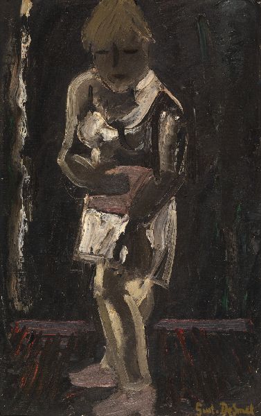 Gustave De Smet, White Shirt on Black Ground