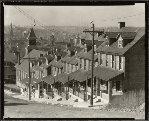 Walker Evans, Two-Family Houses in Bethlehem, Pennsylvania
