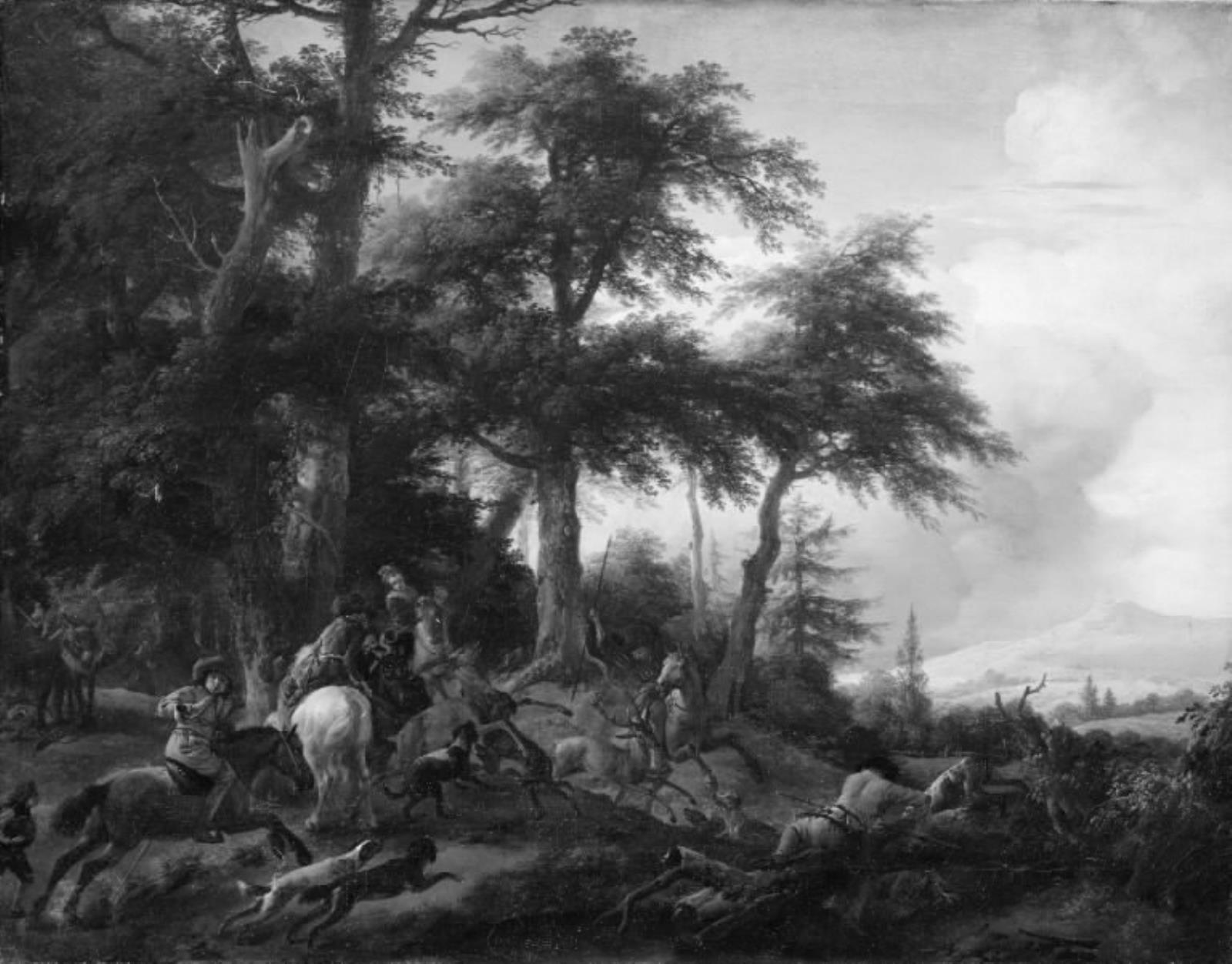 Philips Wouwerman, Parforcejagt