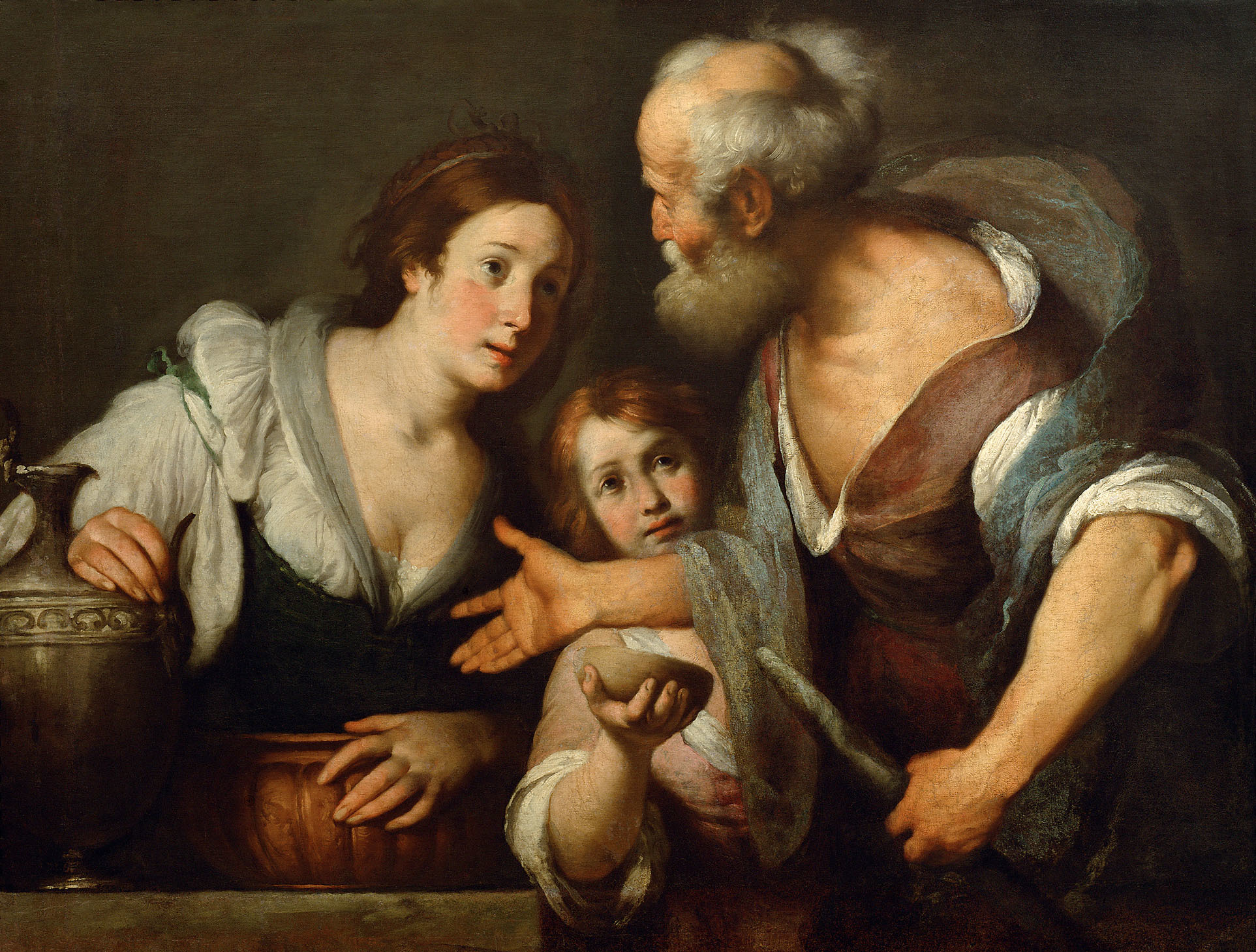 Bernardo Strozzi, The prophet Elias and the widow of Sarepta
