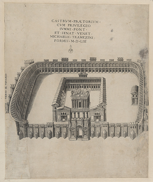 Anonymous, Castrum, from "Speculum Romanae Magnificentiae"