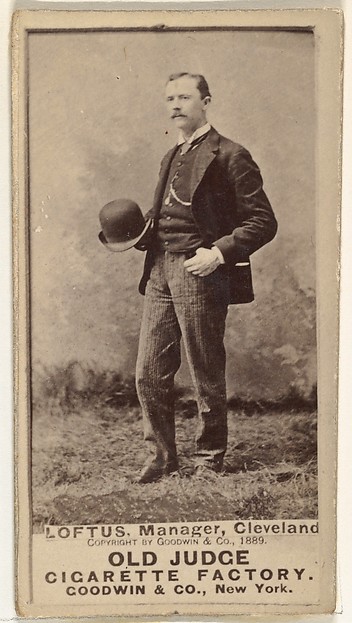 Goodwin & Company, Thomas Joseph "Tom" Loftus, Manager, Cleveland, from the Old Judge series (N172) for Old Judge Cigarettes