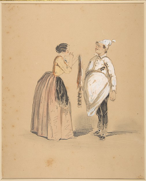 Anonymous, French, 19th century, A Lady and Her Cook