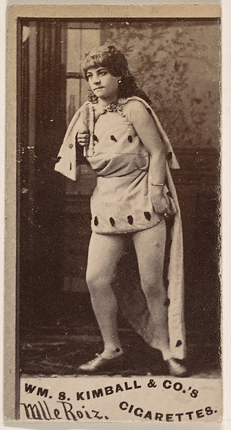William S. Kimball & Company, Mlle Roiz, from the Actresses series (N203) issued by Wm. S. Kimball & Co.