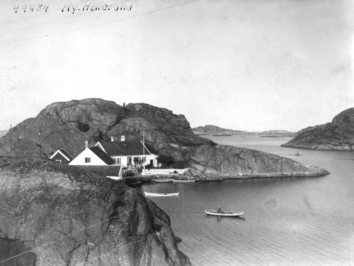 Anders Beer Wilse, Wilse original, Ny Hellesund, Bebyggelse, Samferdsel, Båt