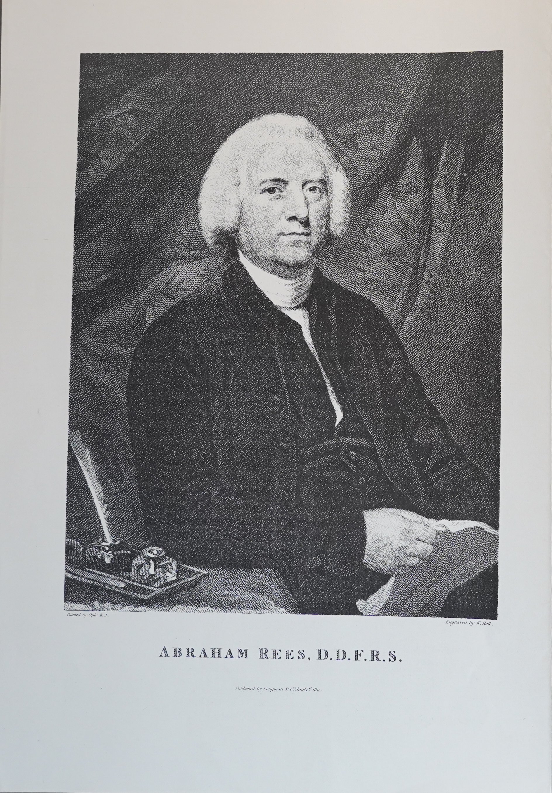 Unknown artist, Porträt von Abraham Rees