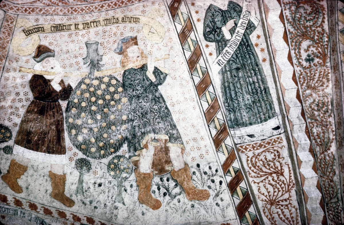 Okänd,, Kalkmålning i Edebo kyrka, Edebo socken, Uppland