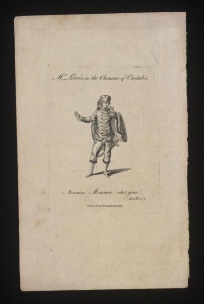 Unknown, Mr. Lewis in the character of Castalio