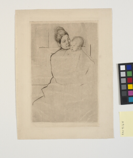 Mary Cassatt, Gardner Held by his Mother