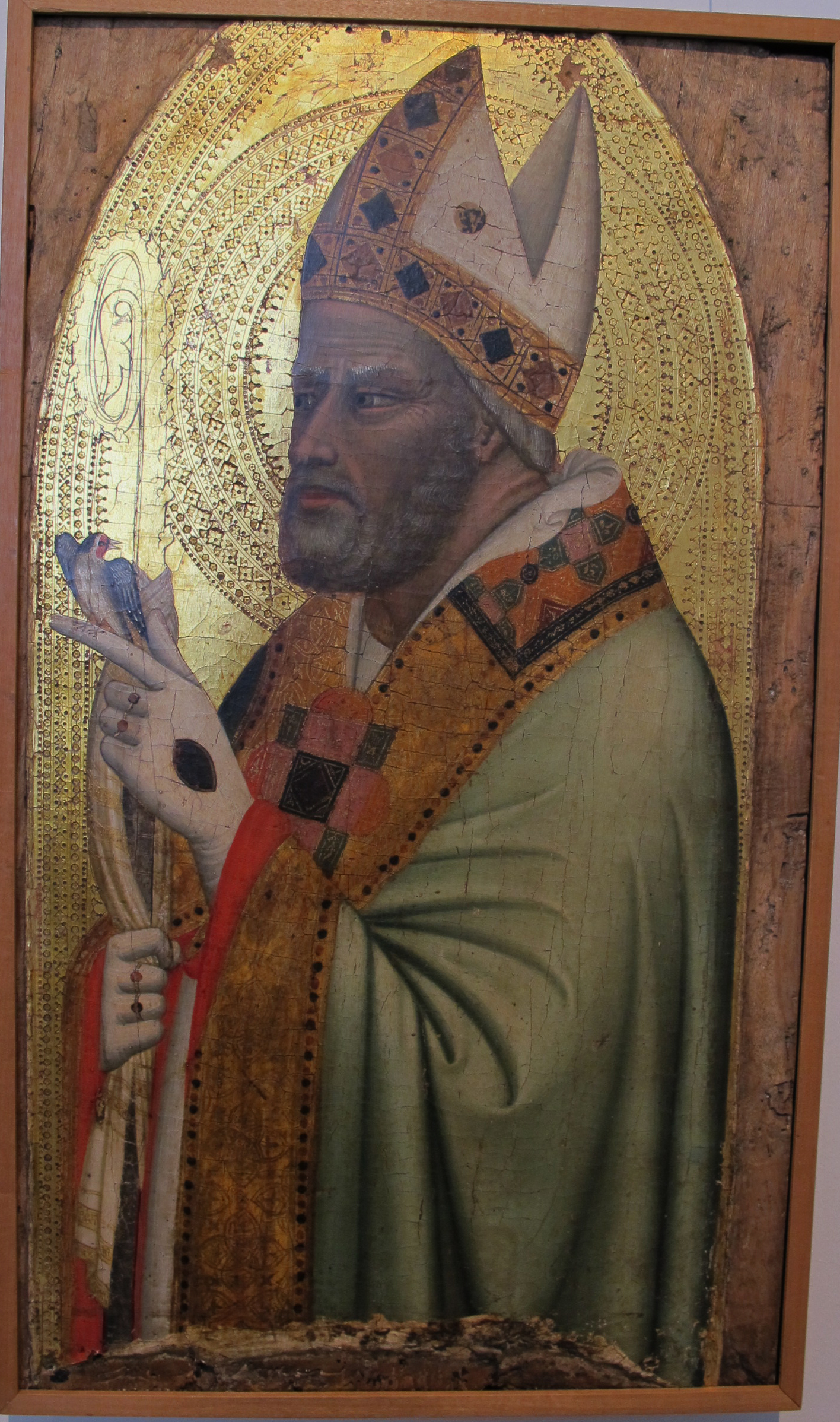 Bernardo Daddi, Holy bishop wit a goldfinch