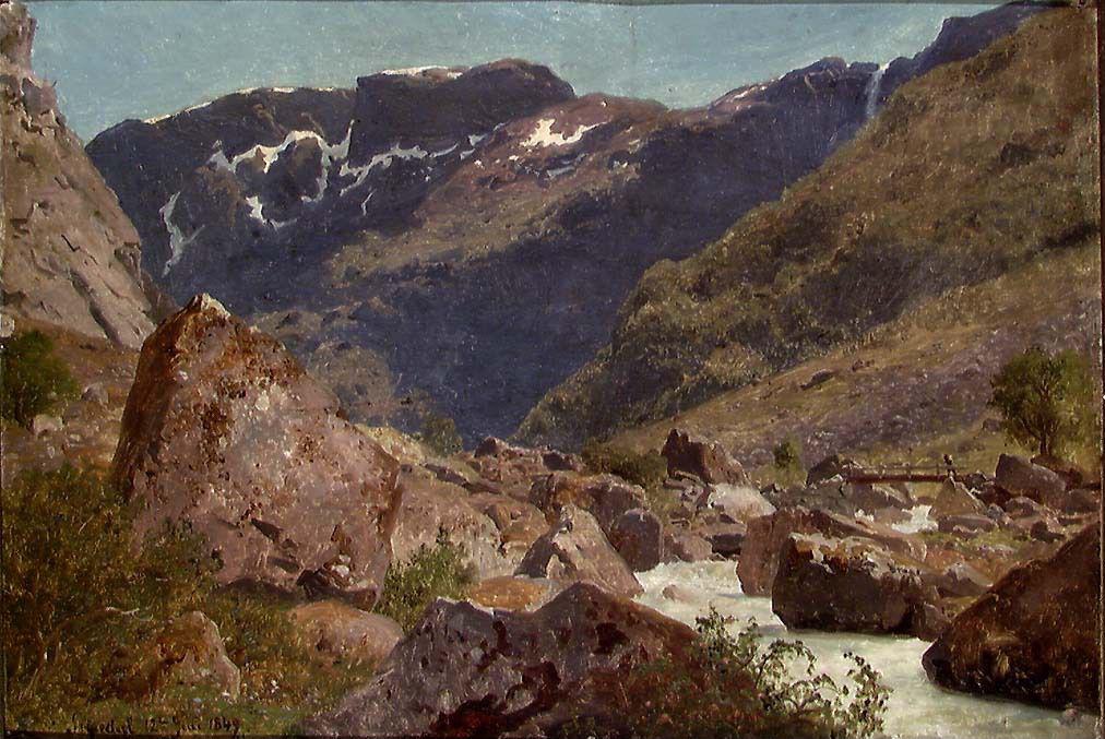 Hans Gude, From Simadal in Hardanger
