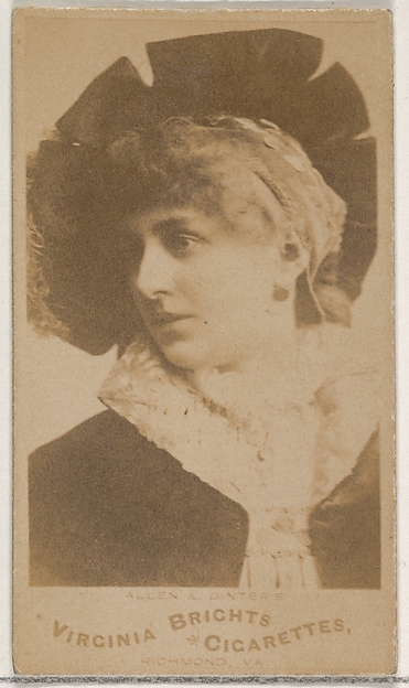 Allen & Ginter, From the Actors and Actresses series (N45, Type 5) for Virginia Brights Cigarettes