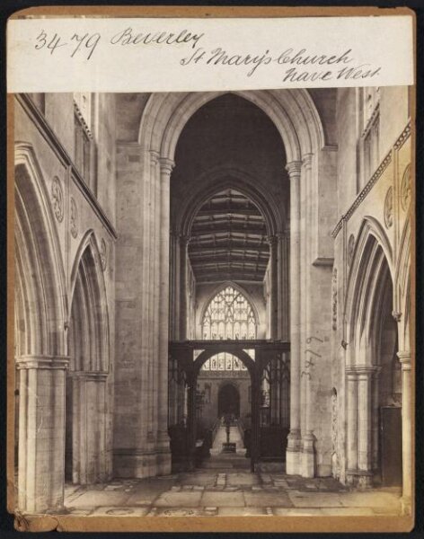 Francis Frith, Beverley.  St. Mary's Church.  Nave West