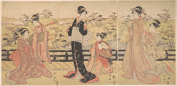 Utagawa Toyokuni I, Women on a Veranda