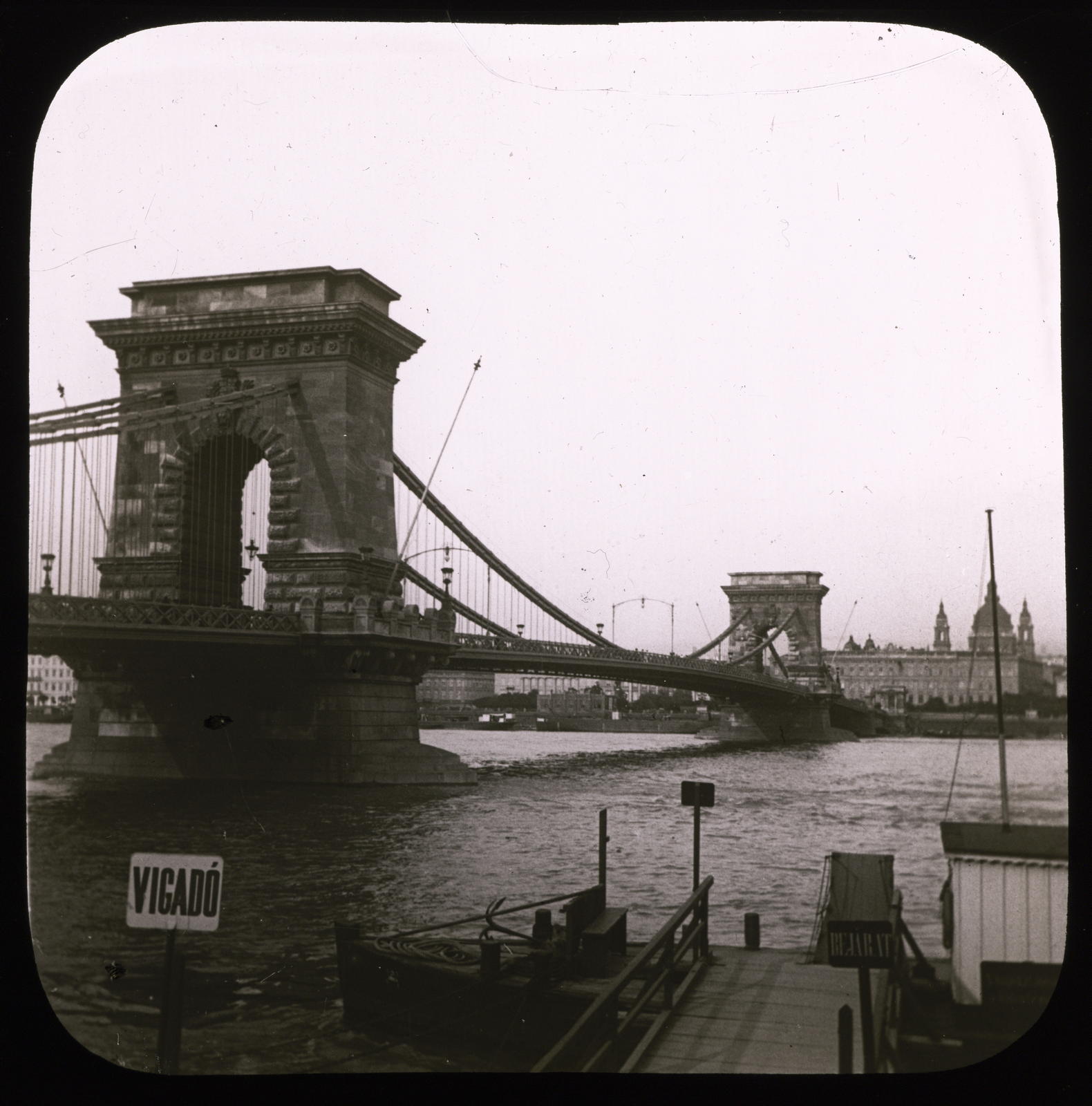 Desconegut, Hungría. Buda-Pesth. Puente sobre el Danubio