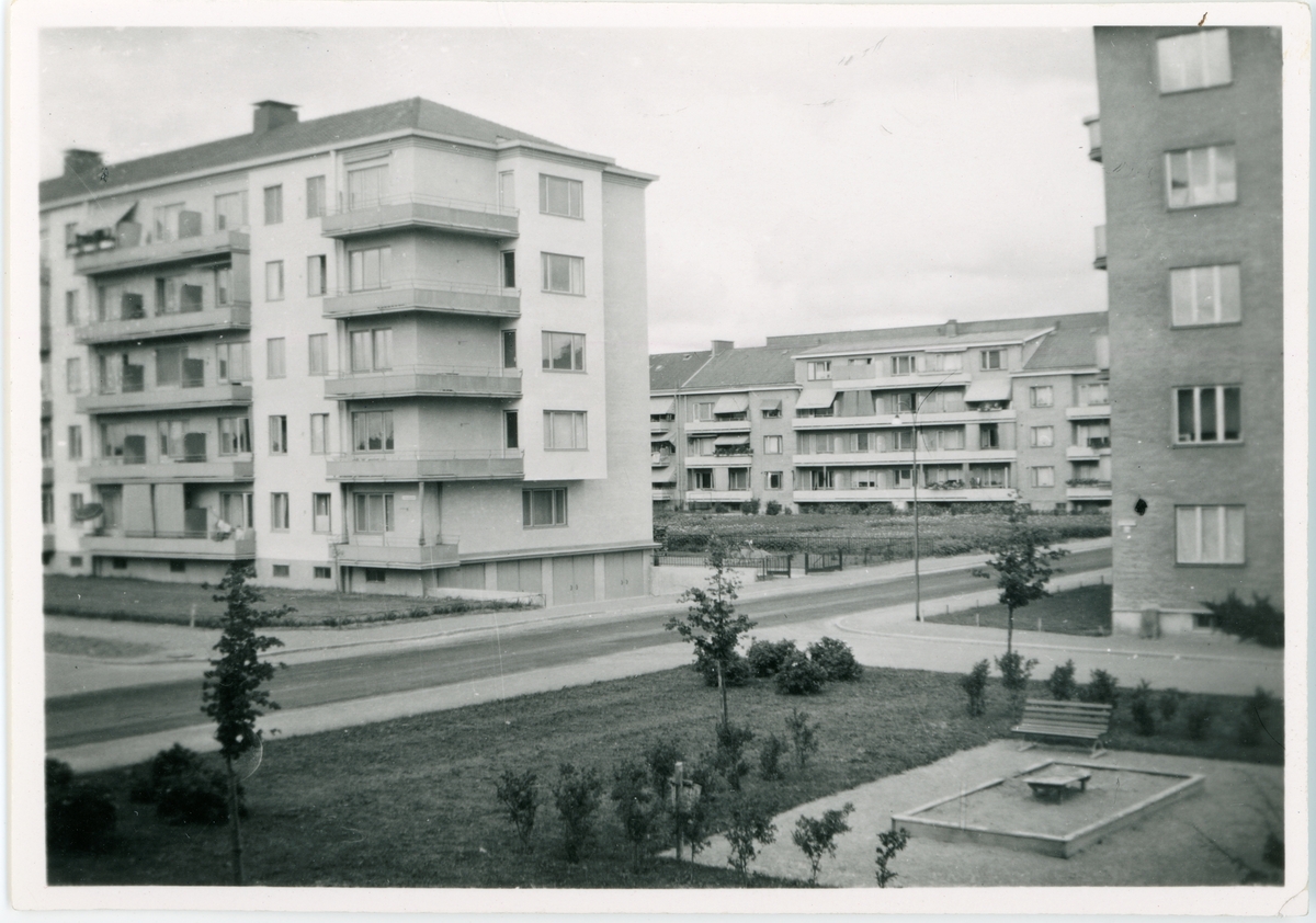 Okänd,, Multi-dwelling buildings at the intersection Luthagsesplanaden - Begegatan, Luthagen, Uppsala