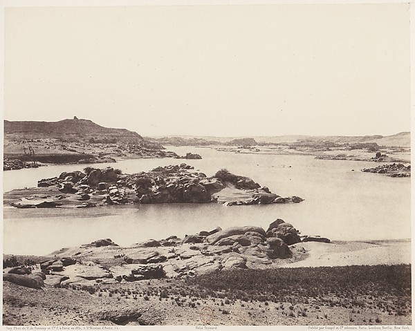 Félix Teynard, Première Cataracte, Vue Générale Prise de la Point Méridionale de l'Ile d'Éléphantine