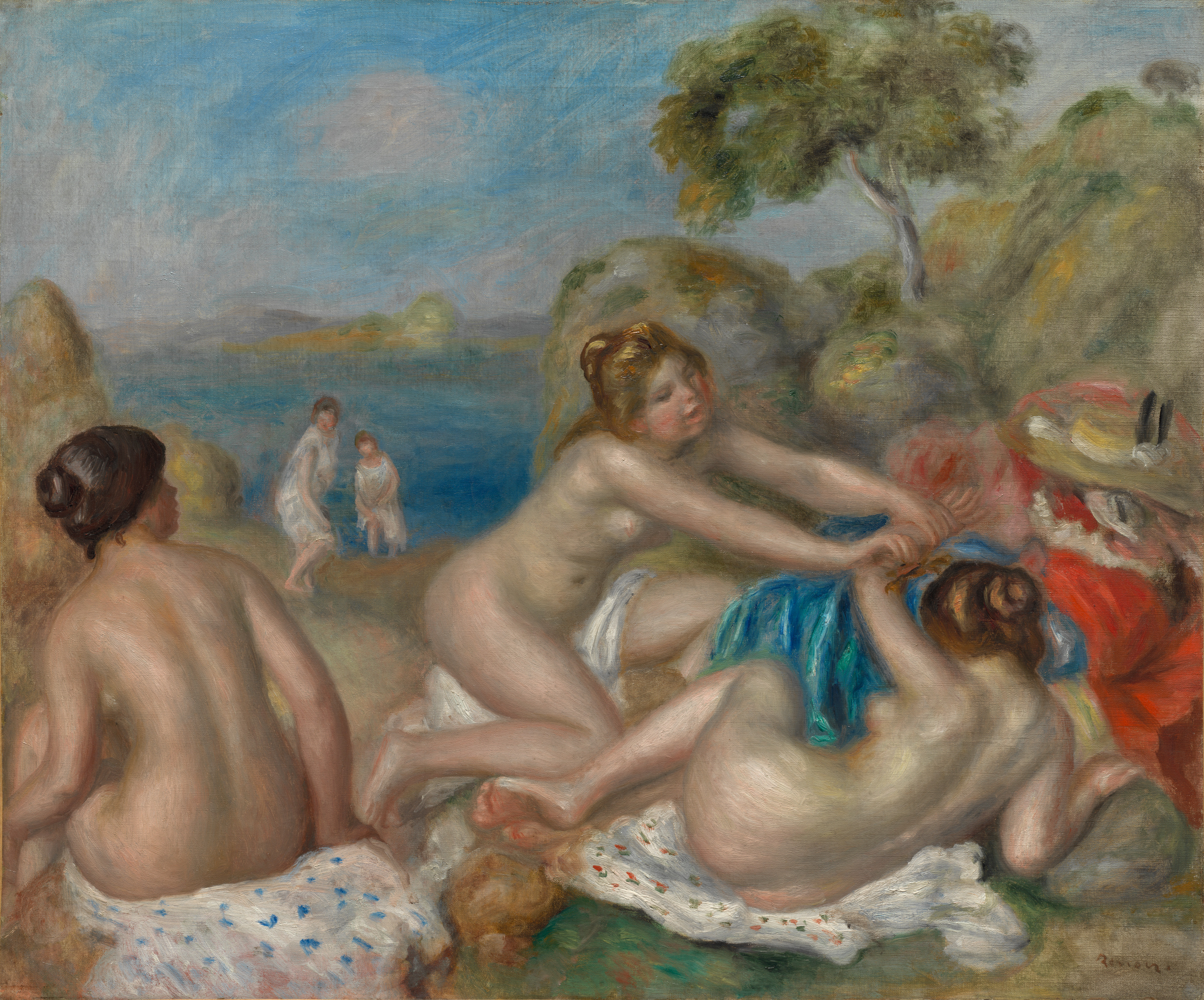 Pierre-Auguste Renoir, Bathers Playing with a Crab