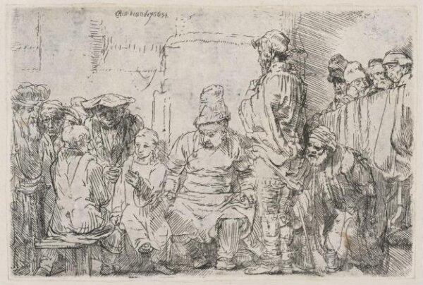 Rembrandt van Rijn, Christ disputing with the Doctors in the temple