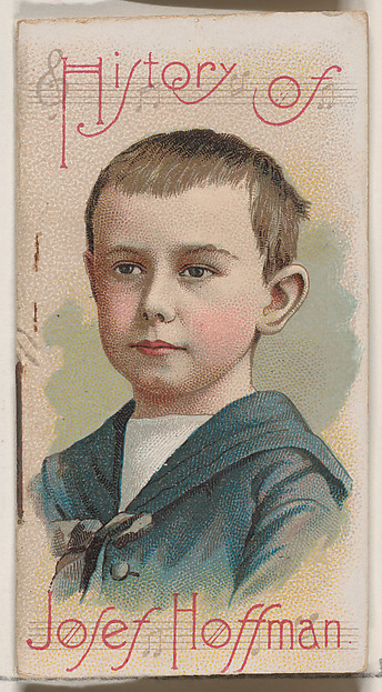 W. Duke, Sons & Co., History of Josef Hoffman, from the Histories of Poor Boys and Famous People series of booklets (N79) for Duke brand cigarettes