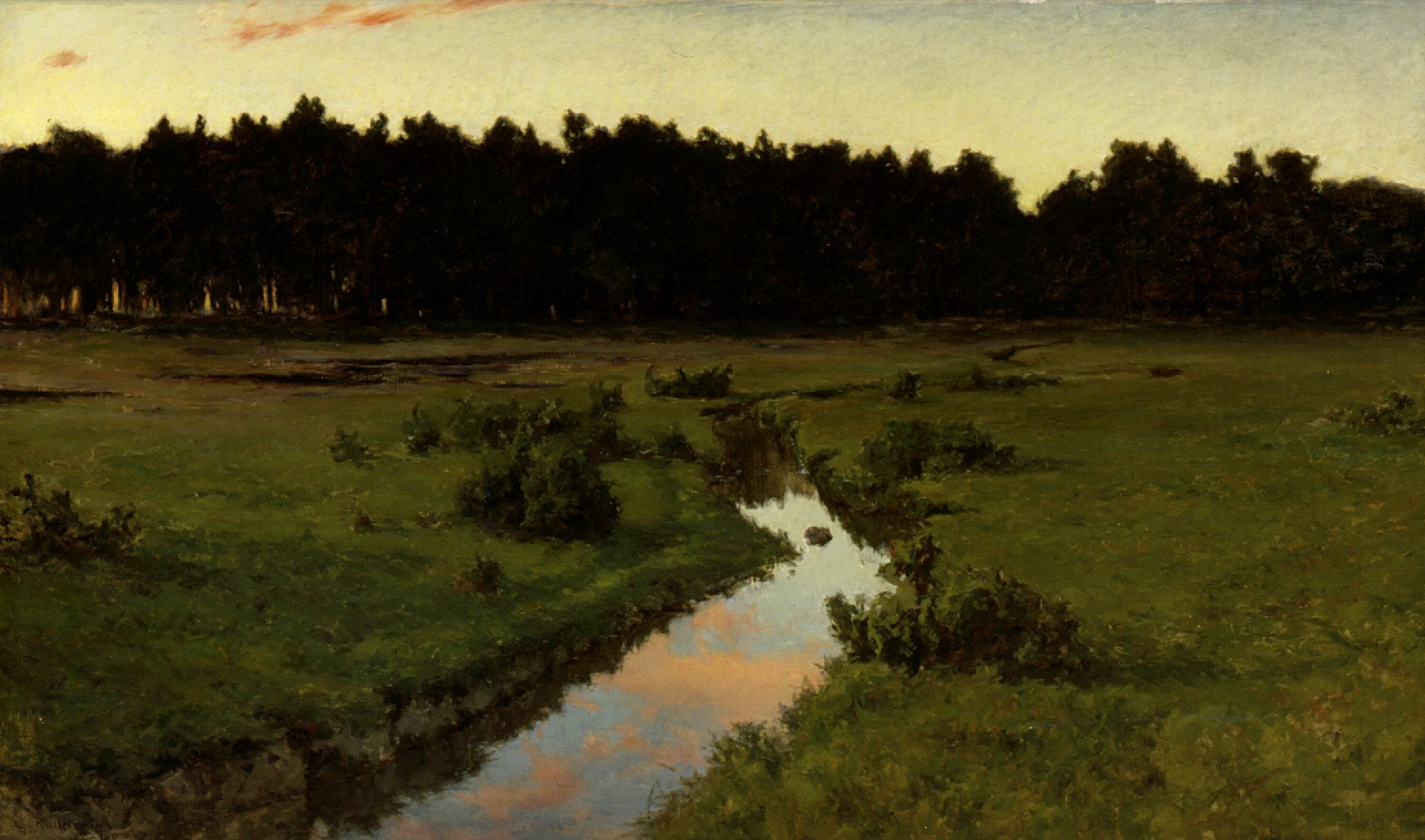 Gottfrid Kallstenius, Evening over Marshland