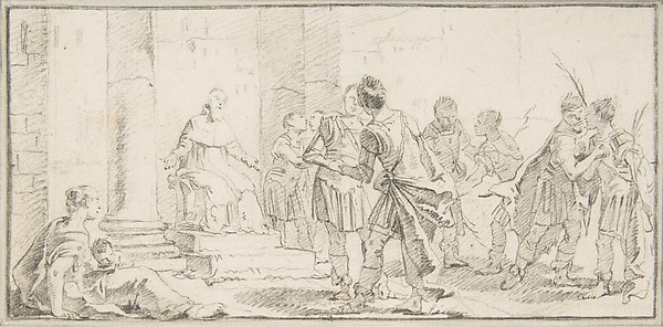 Giovanni Battista Tiepolo, Illustration for a Book:  Scene of Peacemaking