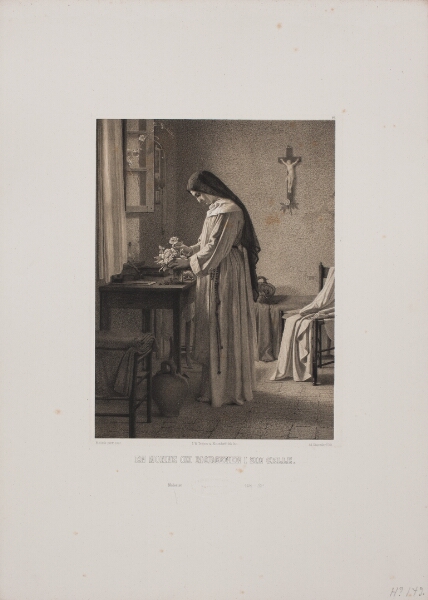 Adolph Kittendorff, En nonne om morgenen i sin celle