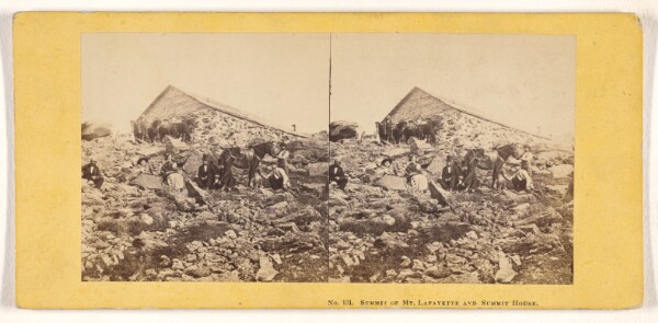 John P. Soule, Summit of Mt. Lafayette and Summit House.