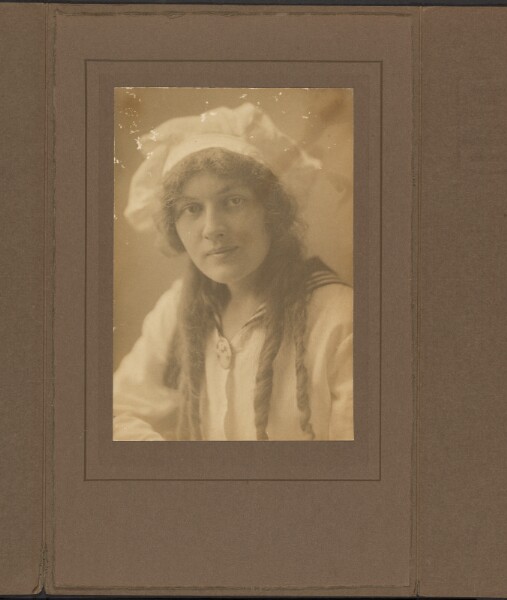 Louis Fleckenstein, [Portrait of a Young Woman in a Sailor Outfit]