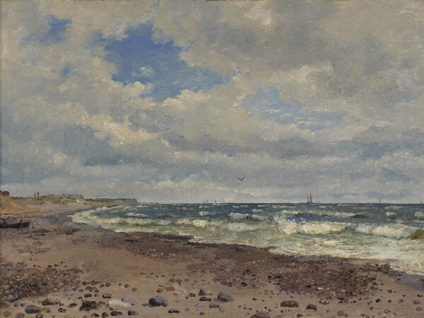 Dankvart Dreyer, Strandparti med klitter. Jyllands vestkyst