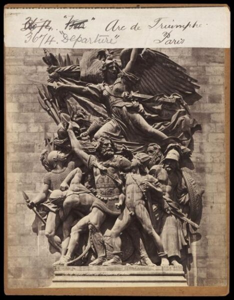 Francis Frith, 'War' [crossed out] 'Departure' Arc de Triomphe.  Paris