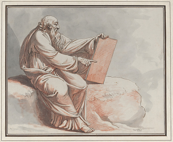 Johann Heinrich Lips, A Prophet Seated on a Rock
