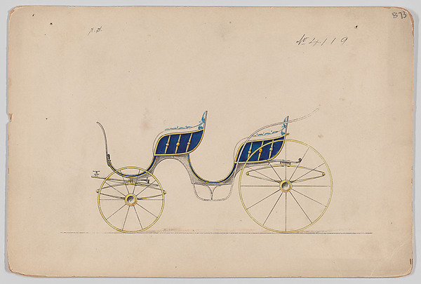 Brewster & Co., Design for 4 seat Phaeton, no top, no. 4119