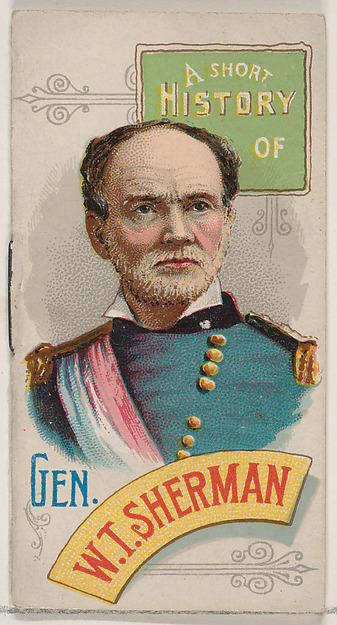 W. Duke, Sons & Co., A Short History of General William Tecumseh Sherman, from the Histories of Generals series of booklets (N78) for Duke brand cigarettes