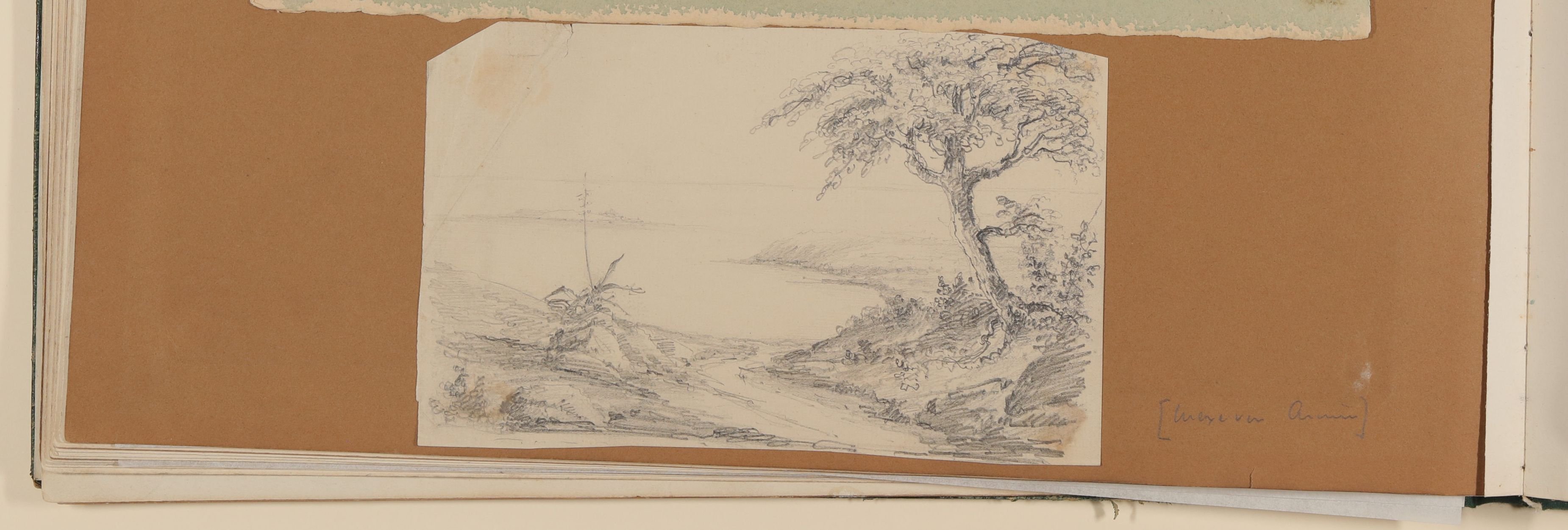 Maximiliane von Arnim, Südliche Küstenlandschaft [aus einem Album aus dem Besitz der Bettine-Töchter]