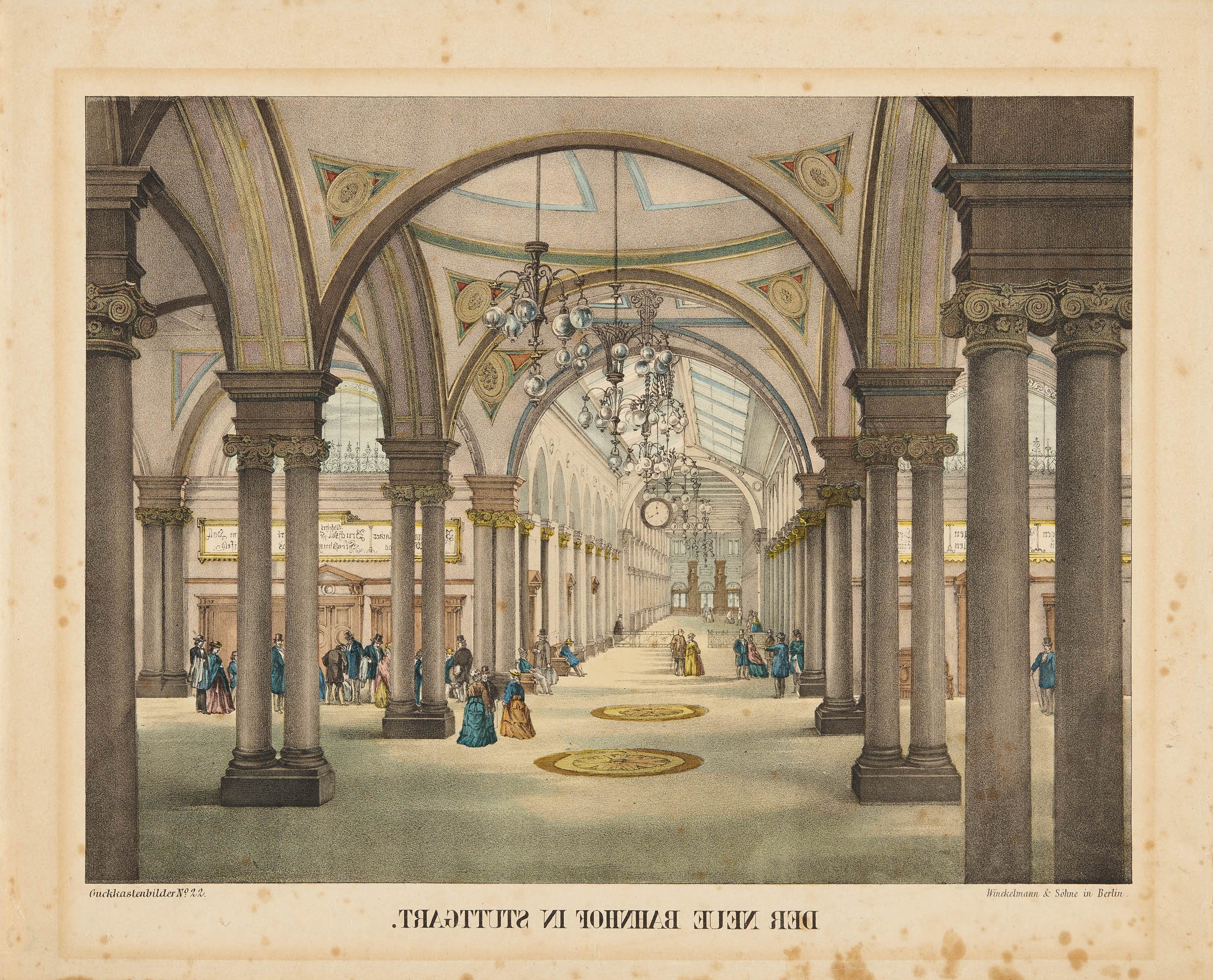 Winckelmann & Söhne (Verlag), "Der neue Bahnhof in Stuttgart."