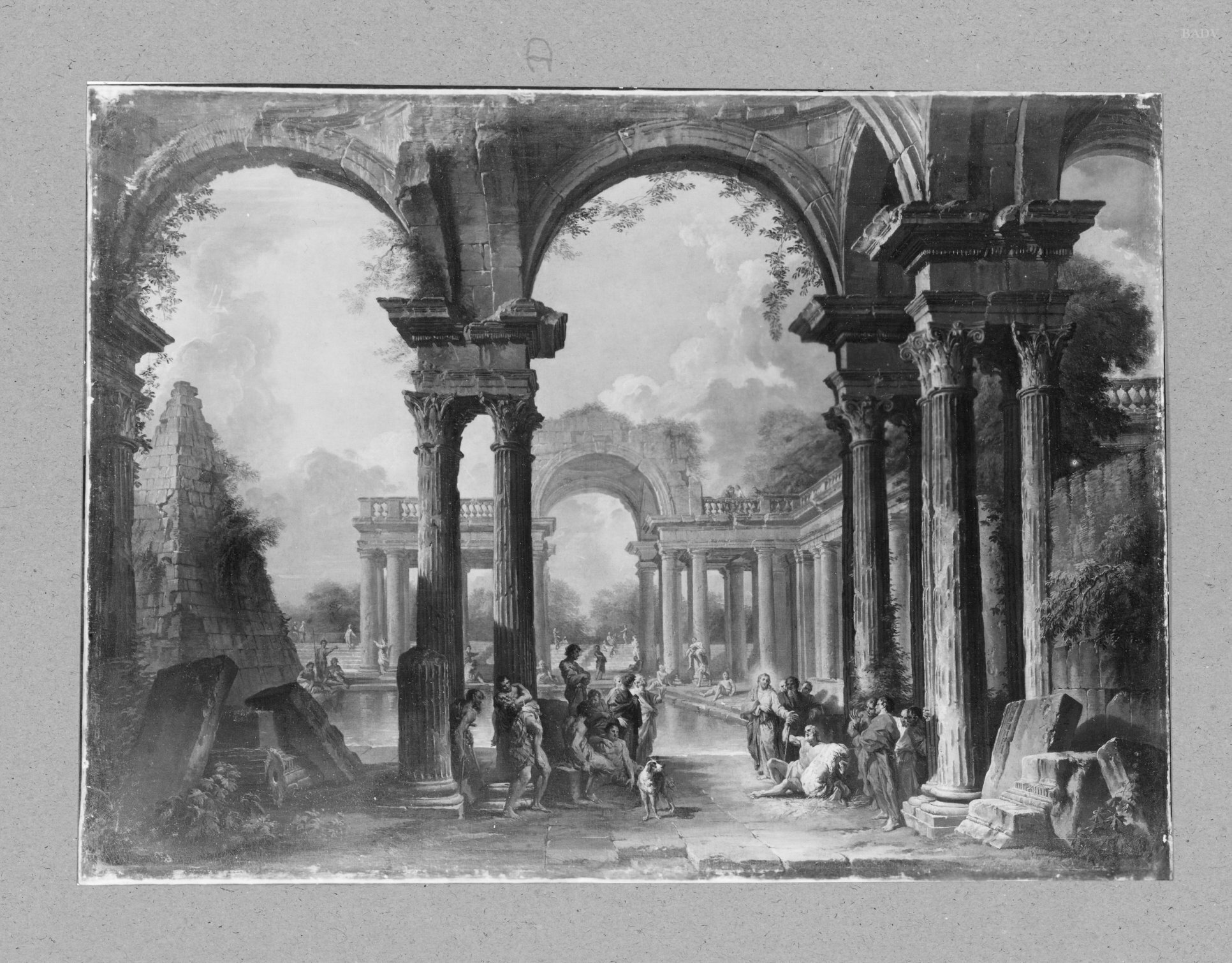 Giovanni Paolo Panini, Southern architecture with Christ and the Lame