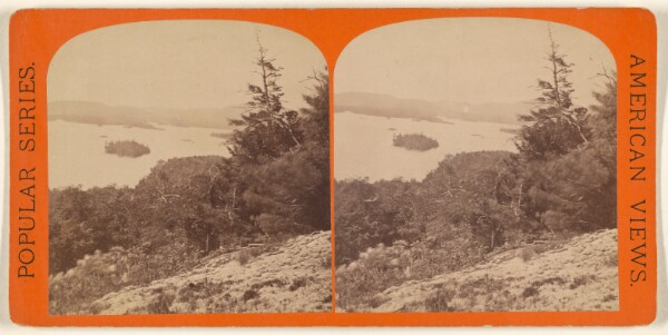 Edward and Henry T. Anthony & Co., Gems of the Adirondacks. Blue Mountain Lake from Rock Island. Hathornes Rock.