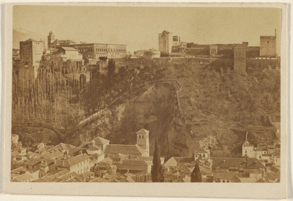 Unknown, [Long view of the Alhambra, Spain]