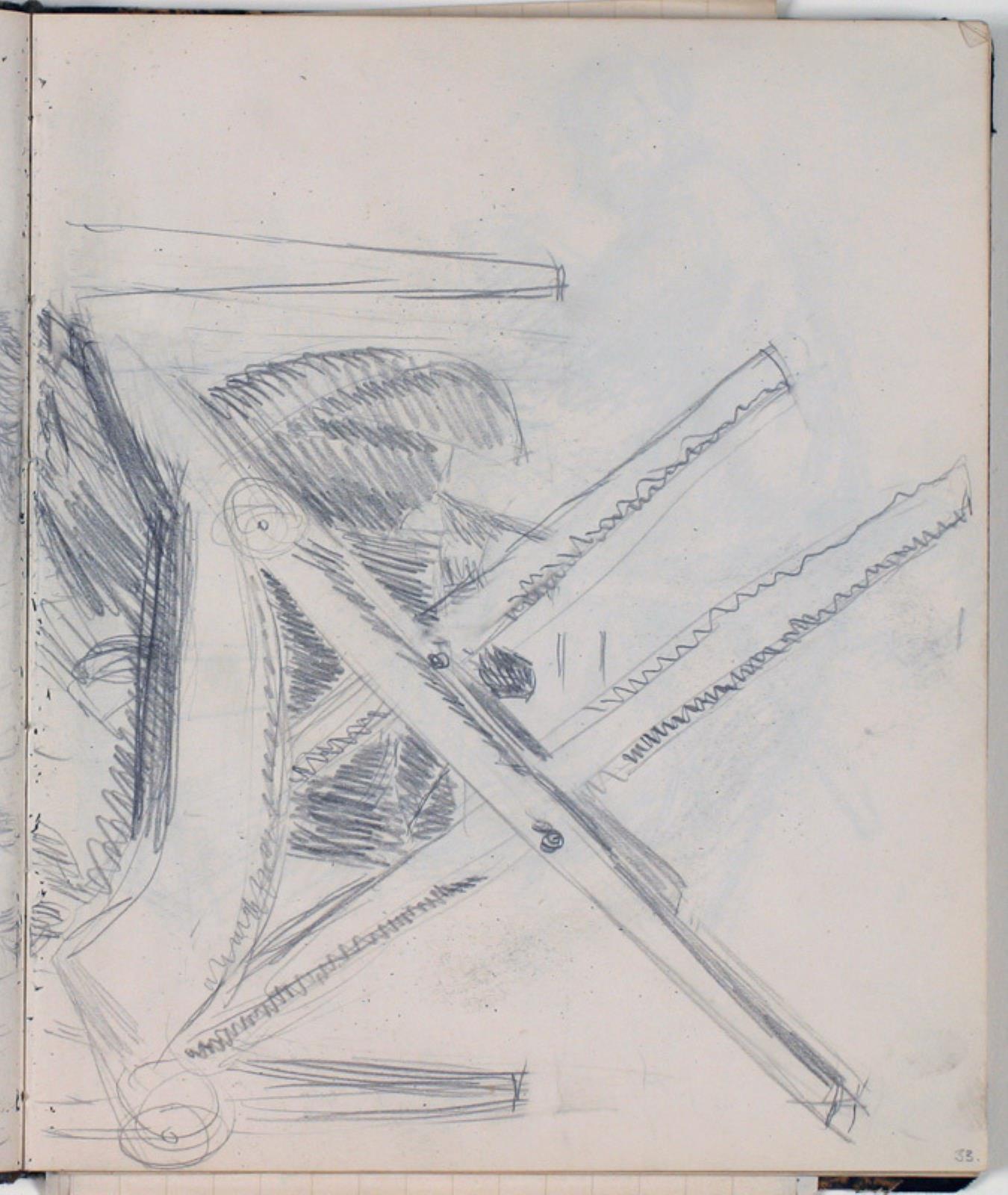 Niels Larsen Stevns, Studie af rygvendt siddende figur