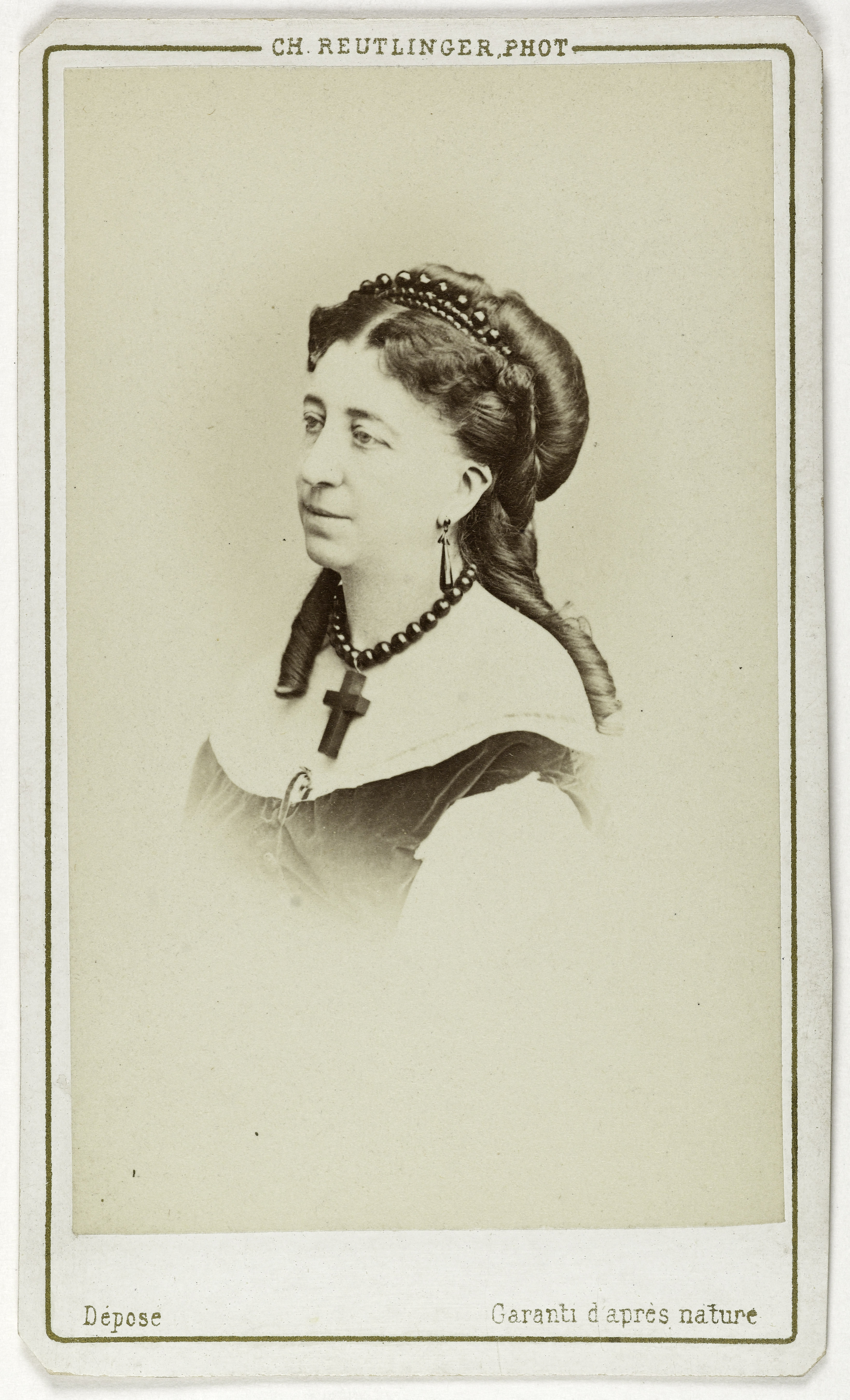 Charles Reutlinger, Portrait d'Anna de Lagrange, (chanteuse)