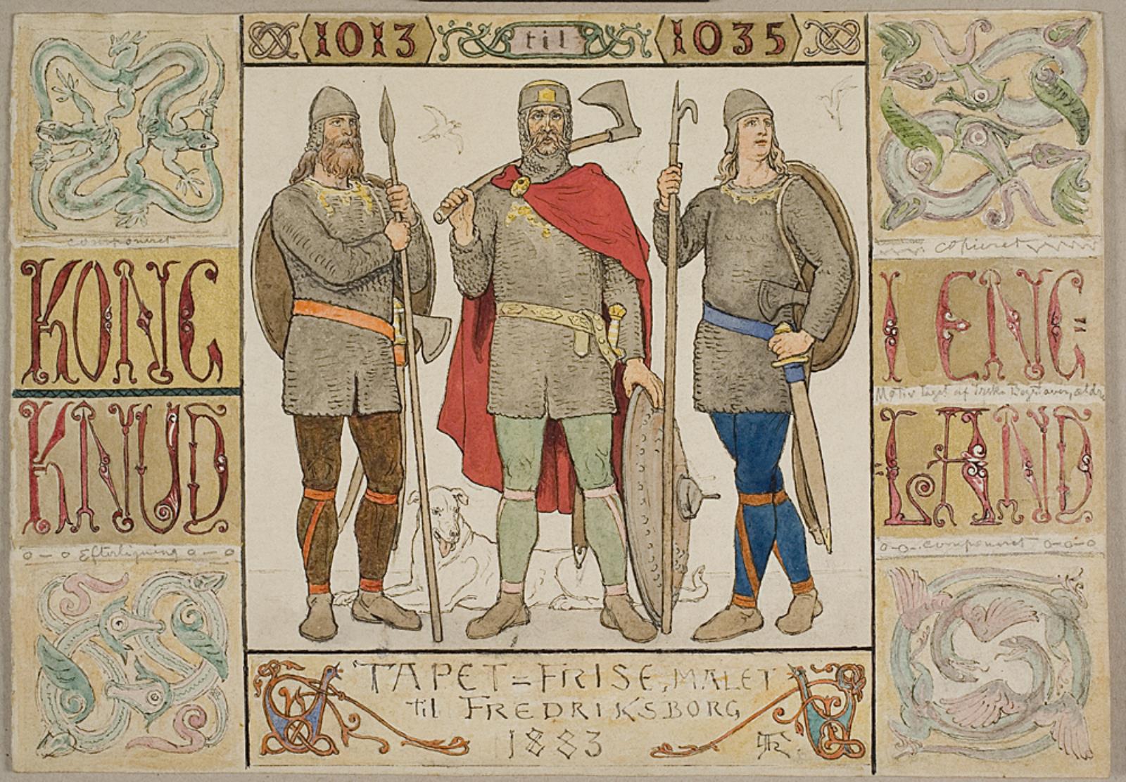 Lorenz Frølich, "Tapet-frise, malet til Fredriksborg 1883"
