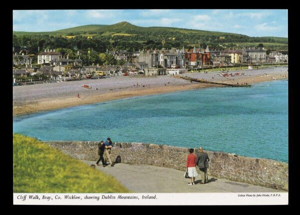Hinde, John Wilfrid, Cliff Walk, Bray, Co. Wicklow, showing Dublin Mountains, Ireland