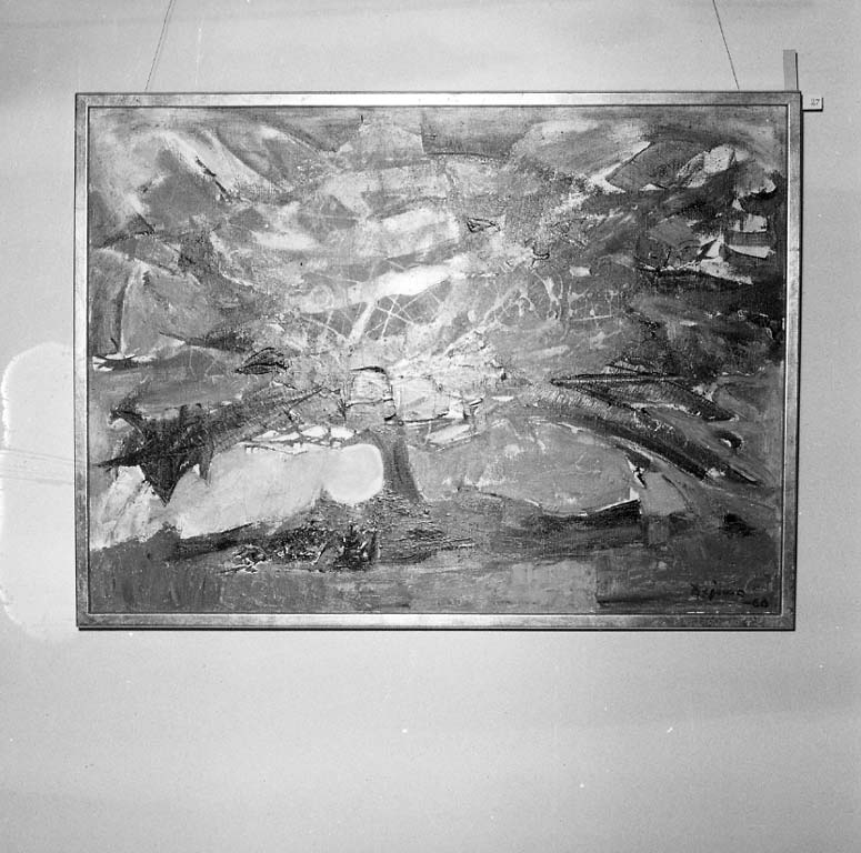 Arne Andersson, Målning av Kurt Dejmo signerad 1960. Galleri Nyttokonst, Uddevalla