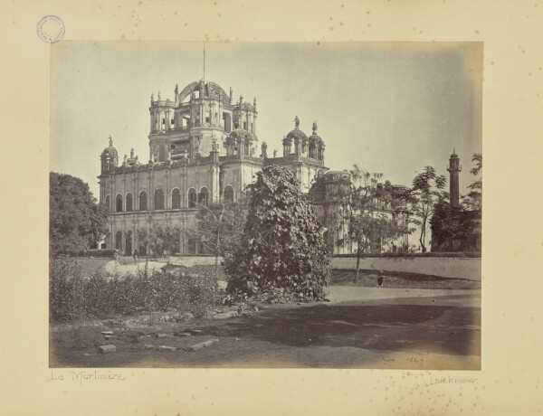Samuel Bourne, Lucknow; La Martiniere [sic], from the Garden