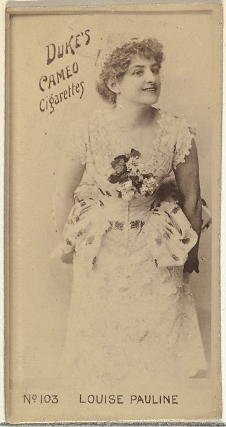W. Duke, Sons & Co., Card Number 103, Louise Pauline, from the Actors and Actresses series (N145-4) issued by Duke Sons & Co. to promote Cameo Cigarettes
